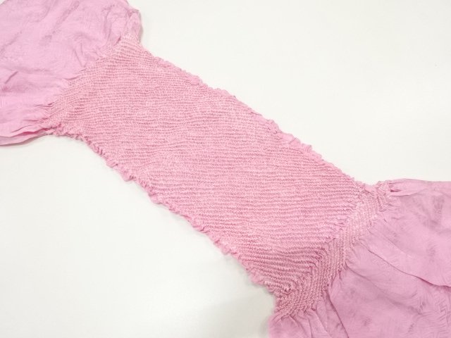JAPANESE KIMONO / OBIAGE / SILK / SHIBORI